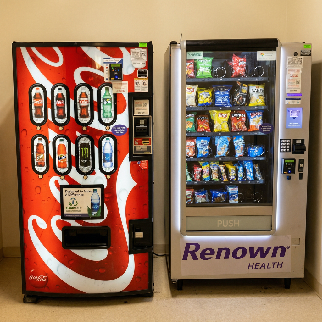 Modern smart vending machine setup
